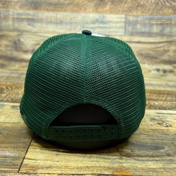 Compact Disc Mens Trucker Hat Green Snapback Vintage Logo 80s 90s Baseball Cap - Picture 4 of 7